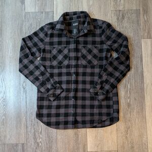 5.11 Tactical Top Womens Small Black Plaid Ruth Flannel Pockets Outdoor